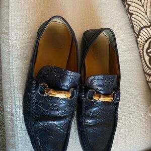 Authentic Gucci monogram loafers sz 13